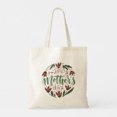 Modern Happy Moederdag Canvas tas (Achterkant)