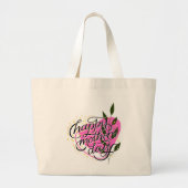 Modern Happy Moederdag Grote Tote Bag (Voorkant)