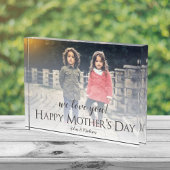 Modern Happy Moederdag Photo Block Fotoblokken