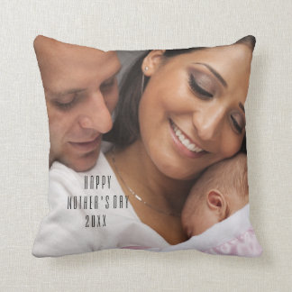 Modern Happy Moederdag Photo Pillow Kussen