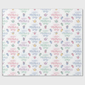 Modern Happy Mother's Day Typography  Cadeaupapier (Vlak)