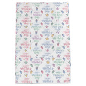 Modern Happy Mother's Day Typography  Medium Cadeauzakje (Achterkant)