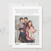 Modern Happy New Year Photo Collage Card | Elegant Feestdagenkaart (Voorkant)