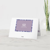 Modern Happy Paast Paars Feestdagen Kaart (Achterkant)