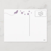 Modern Happy Paast Pastel Paarse Holiday Post Feestdagenkaart (Achterkant)