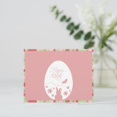 Modern Happy Paast Pastel Roze Briefkaart (Staand voorkant)