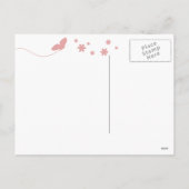 Modern Happy Paast Pastel Roze Briefkaart (Achterkant)