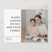 Modern Happy Pasen | Gezinscadeau Briefkaart (Voorkant)