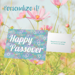 Modern Happy Passover Folie Vakantie Kaart