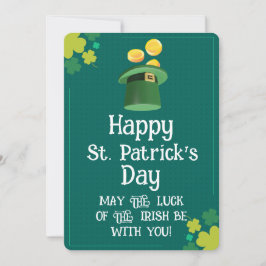 Modern Happy St. Patrick's Day Blessing Kaart