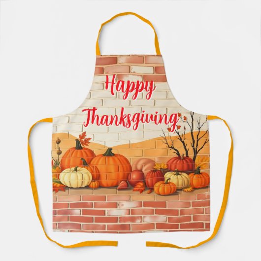 Modern Happy Thanksgiving Beautiful Fall Schort (Voorkant)