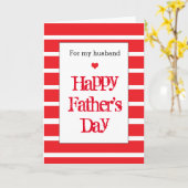 Modern Happy Vaderdag Husband Kaart (Gele Bloem)