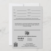 Modern Happy Valentijnsdag Cadeaubon (Achterkant)