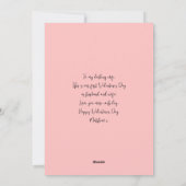 Modern Happy Valentijns's vrouw foto Feestdagenkaart (Achterkant)