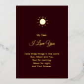 Modern Happy Valentine's Day Photo Folie Feestdagenkaart (Voorkant)