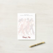 Modern Happy Women's Day Celebration March 8 Post-it® Notes (Op bureau)