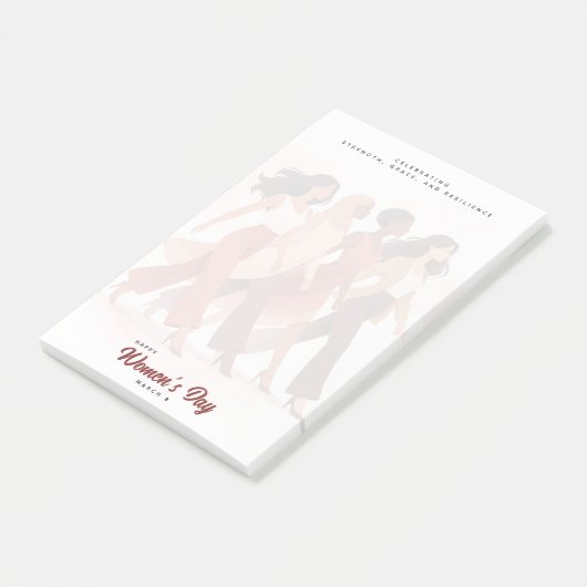 Modern Happy Women's Day Celebration March 8 Post-it® Notes (Schuin)