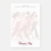 Modern Happy Women's Day Celebration March 8 Post-it® Notes (Voorkant)