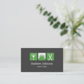 Modern Harkmes Grasmaaier Logo Grasmachine  Visitekaartje (Staand voorkant)