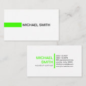 Modern Harlequin Elegant Professional Plain White Visitekaartje (Voorkant / Achterkant)