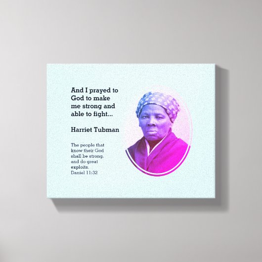 Modern HARRIET TUBMAN Quote Canvas Afdruk (Voorkant)