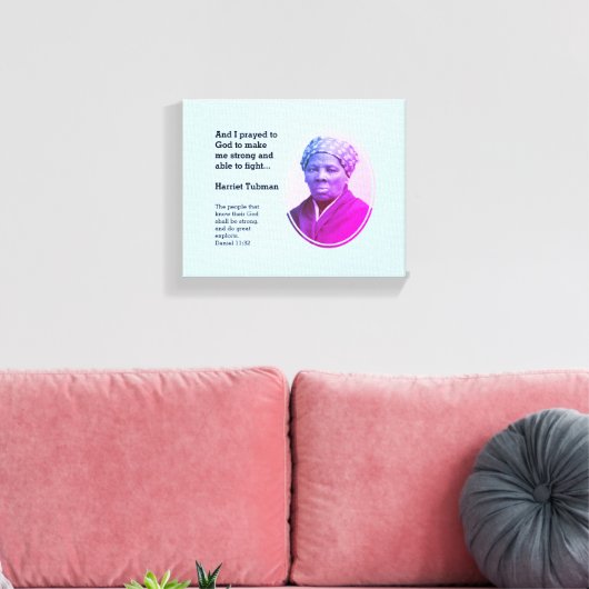 Modern HARRIET TUBMAN Quote Canvas Afdruk (Insitu (Woonkamer))