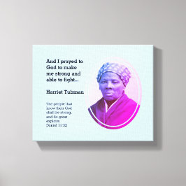 Modern HARRIET TUBMAN Quote Canvas Afdruk