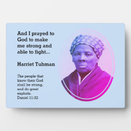 Modern HARRIET TUBMAN Quote Fotoplaat
