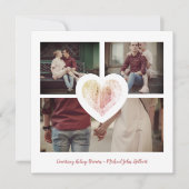 Modern hart 3 Foto's Verloving Pestsessie Save The Date (Voorkant)