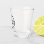 Modern Hart Banner Logo Bachelor Party Shotglas Shot Glas (Rechts)