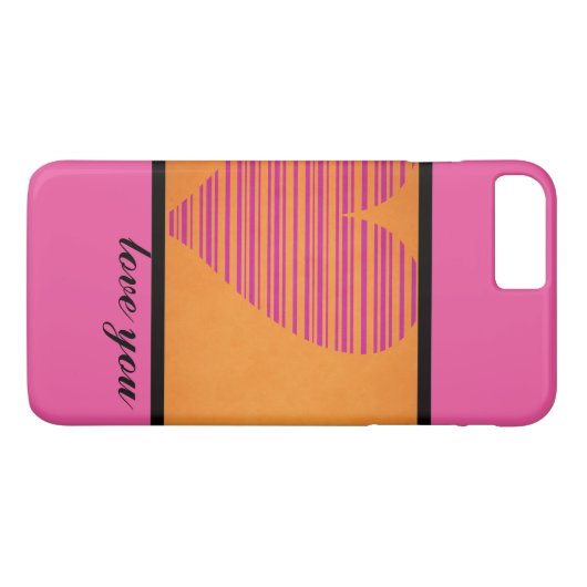 Modern hart Case-Mate iPhone case (Achterkant (Horizontaal))