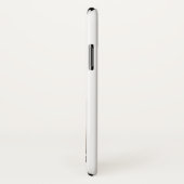 Modern hart foto familie wit Jouw naam Case-Mate iPhone Case (Achterkant / rechts)