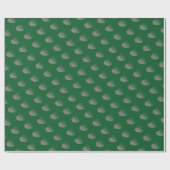 Modern hart groen patroon inpakpapier (Vlak)