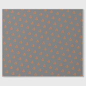 Modern hart licht grijs patroon inpakpapier (Vlak)