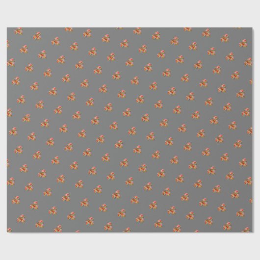 Modern hart licht grijs patroon inpakpapier (Vlak)