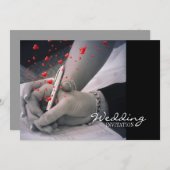 modern hart Lovers Las Vegas Wedding Kaart (Voorkant / Achterkant)