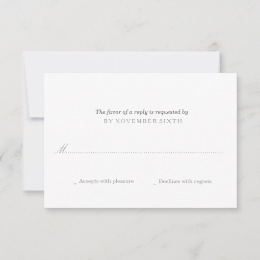 Modern hart + Pijl-RSVP | Weddenschap RSVP Kaartje (Voorkant)