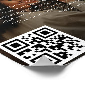 Modern Hart Script Foto Bruidsfonds Bruiloft Poster (Hoek)