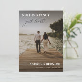 Modern Hart Script Niets ingewikkelds gewoon Liefd Kaart (Staand voorkant)