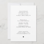 Modern Hart Script Niets ingewikkelds gewoon Liefd Kaart (Achterkant)