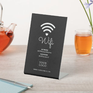 Modern Hart Zakelijk Wifi Wachtwoord Welkomstbord Reclamebord Met Voetstuk