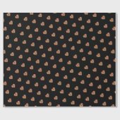 Modern hart zwart patroon inpakpapier (Vlak)