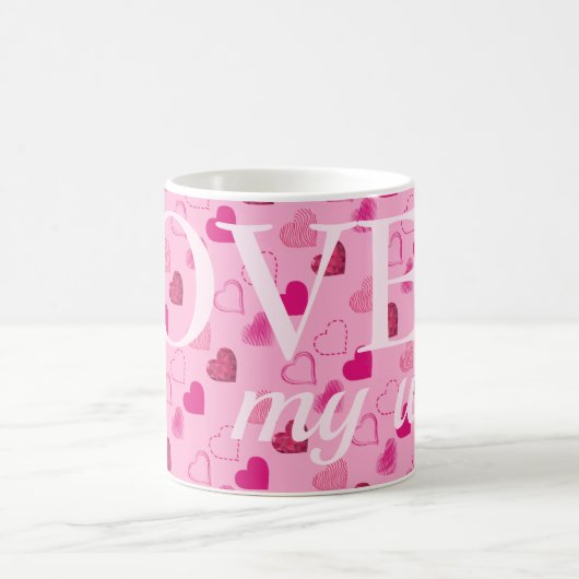 Modern harten patroon koffiemok (Center)