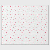 Modern Hartjes Patroon in het Rood Cadeaupapier (Vlak)