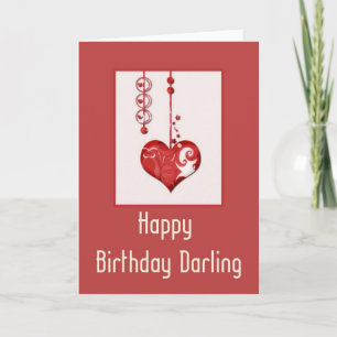 Modern hartontwerp 2 Happy Birthday Kaart 2