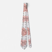 Modern Hartpatroon met Script Achtergrond (17) Stropdas (Voorkant)