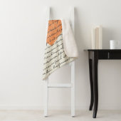Modern Hartpatroon met Script Achtergrond (8) Sherpa Deken (In situ)