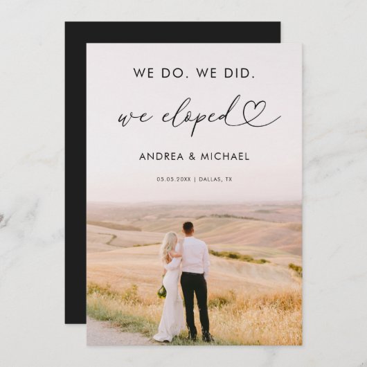 Modern hartscript dat we hebben gepubliceerd kaart (Voorkant / Achterkant)