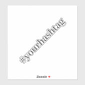 Modern Hashtag Sticker (Vel)