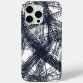 ✨ Modern Hatching Line Pattern Print ✨ iPhone 15 Pro Max Hoesje